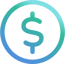 dollar, cost icon
